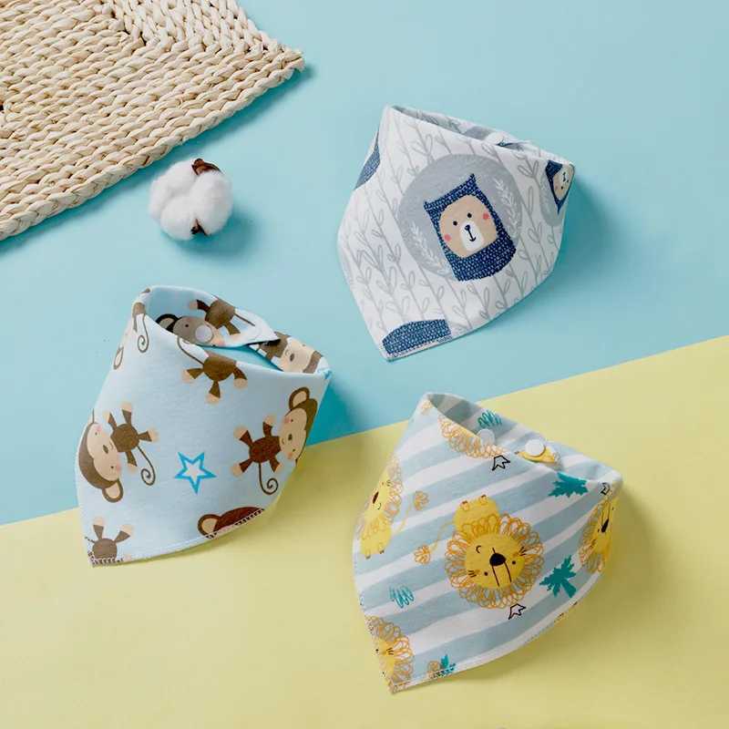 Bibs Burp Cloths Baby Bibs Cotton Baby Feeding Apron Triangle Cute Baby Bibs Girls Boys Cartoon Feeding Scarf Bib Collar Bib Burp Cloth FeedingL4812