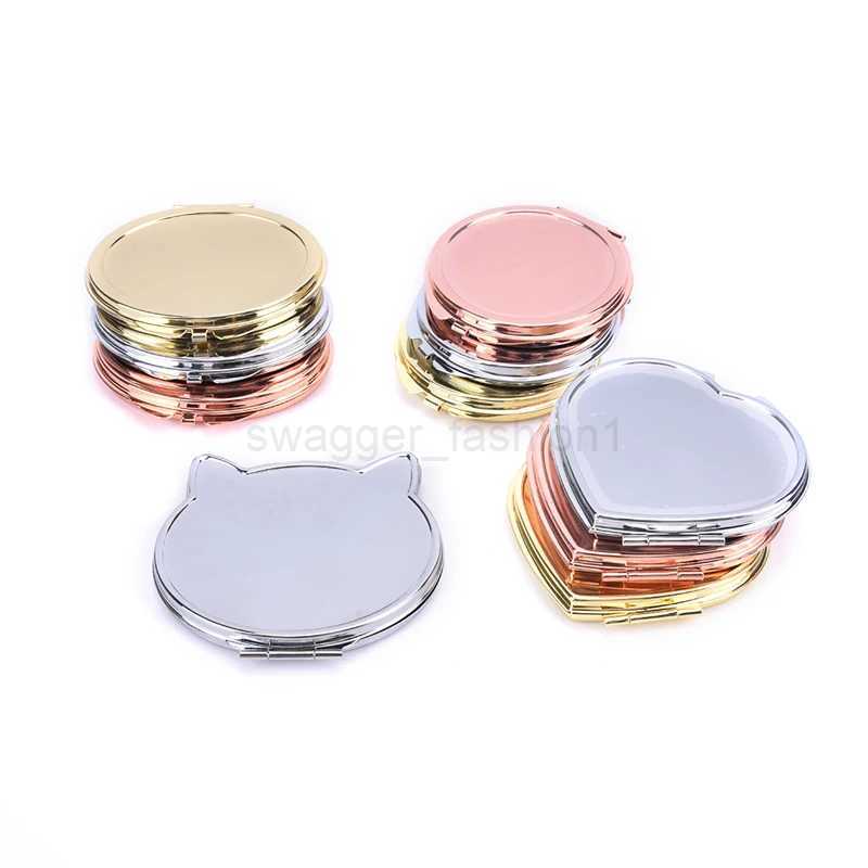 Compact Makeup Mirror Cosmetic Magnifying Round Pocket Make Up Mirror for Purse Travel Bag Home Office MirrorXJ240813