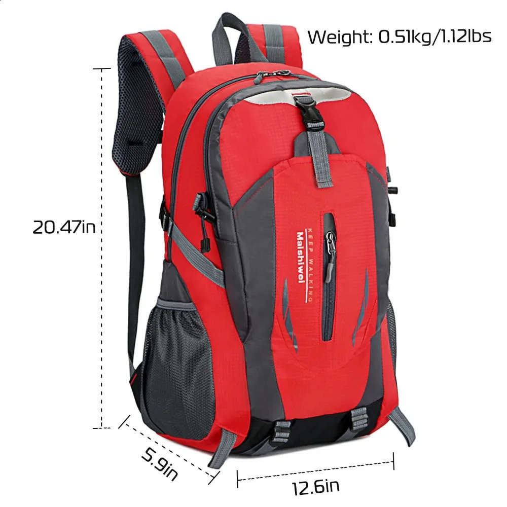 Waterproof hiking bag suitable for both men and women lightweight daily backpack portable camping 240813