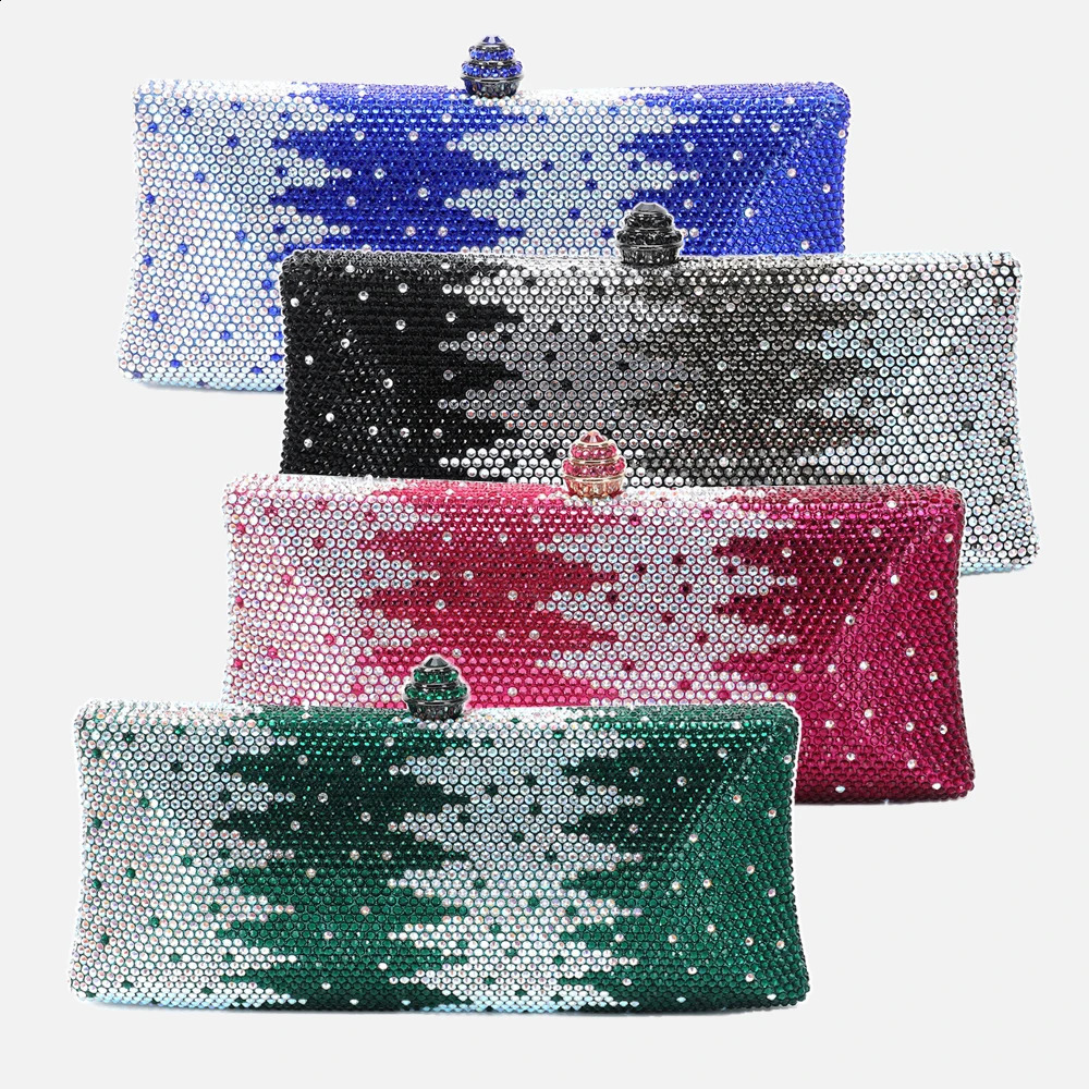 345000 Latest high quality handmade wallet crystal diamond lady clutch bag wedding party christmas valentine gift dinner 240813