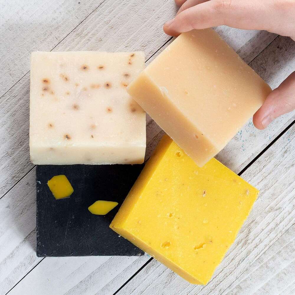 360 Feel Men's Soap bar Handmade -Masculine fragrance-, Patchouli, Pine Tar with Charcoal Beeswax,Citrus - pack- Natural Men Soap- Gift for him Ba