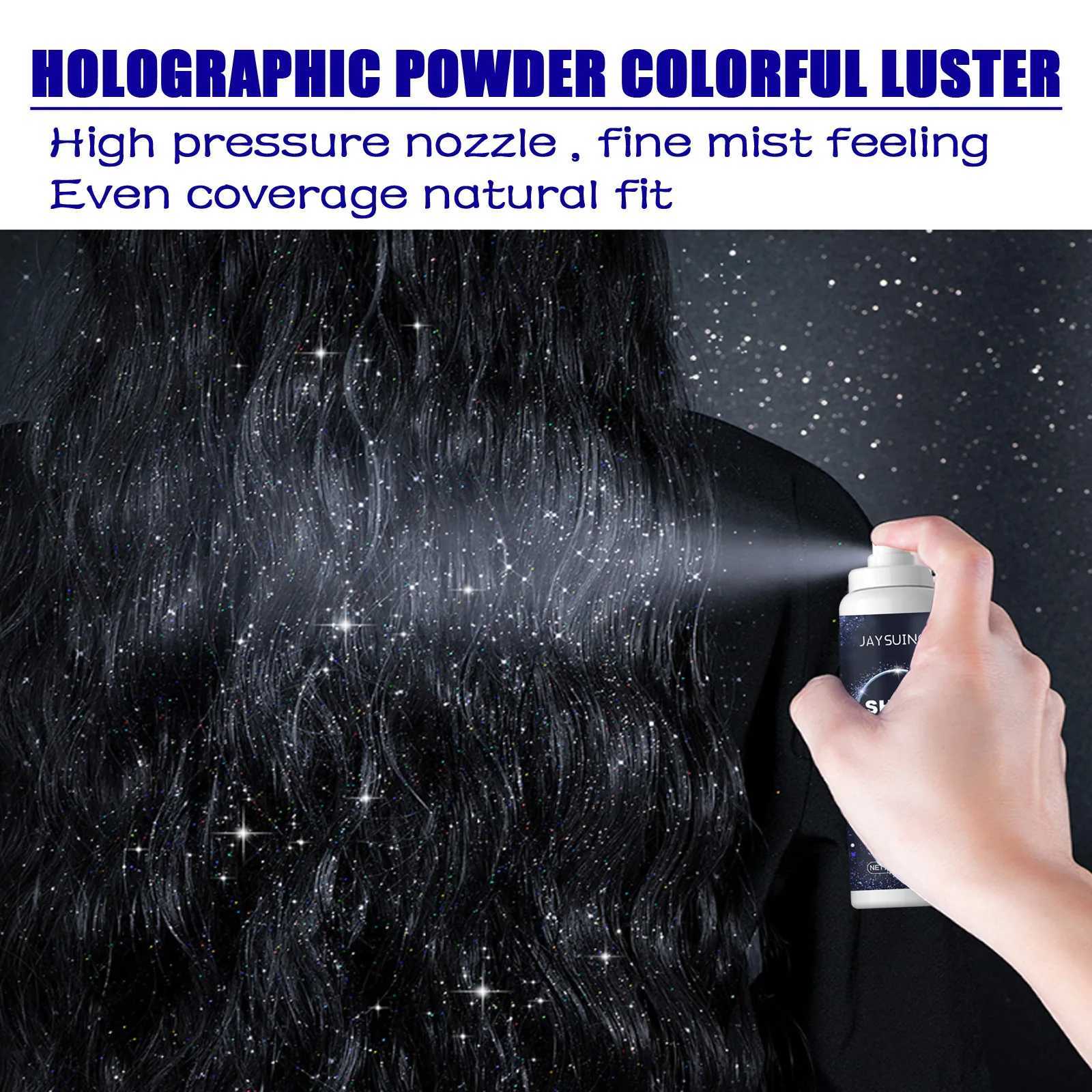 Highlighter powder spray high gloss lasting shimmer shiny party makeup waterproof hair shiny body shiny powder W240812