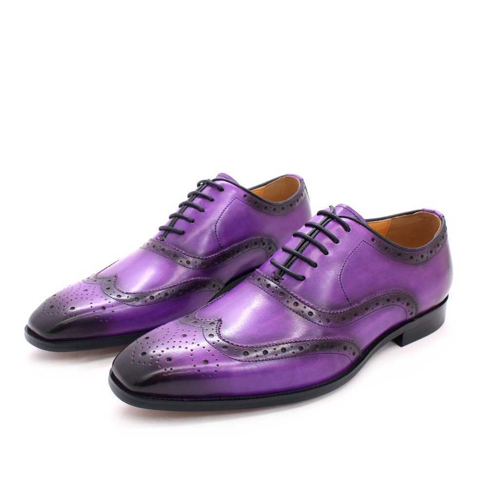 CMM British Style Block Leather Mens Shoes Handmade Mens Oxford Shoes Business Casual Leather Shoes Mens