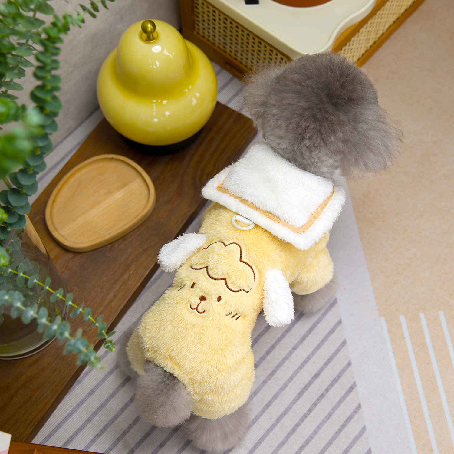 Pet Clothes Autumn and Winter Dog Warm New Cat Clothing Double-sided Cashmere Sheep Four-legged Cashmere Coat