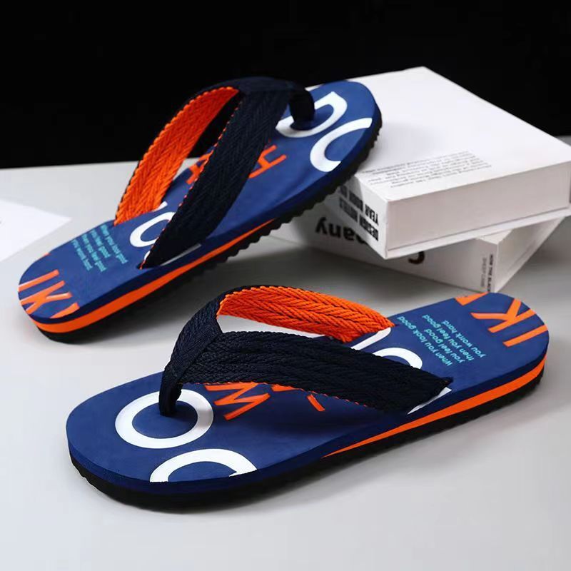 New style flip flops for men's outdoor beach wear in summer anti slip and cool slippers