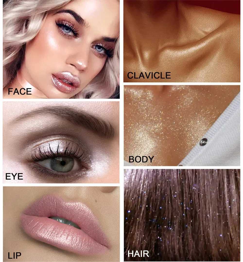 Micro Light Highlander High Gloss Luminous Powder 3 Colors Bright Body Contour Luminous Facial Flash Makeup Cosmetics W240812