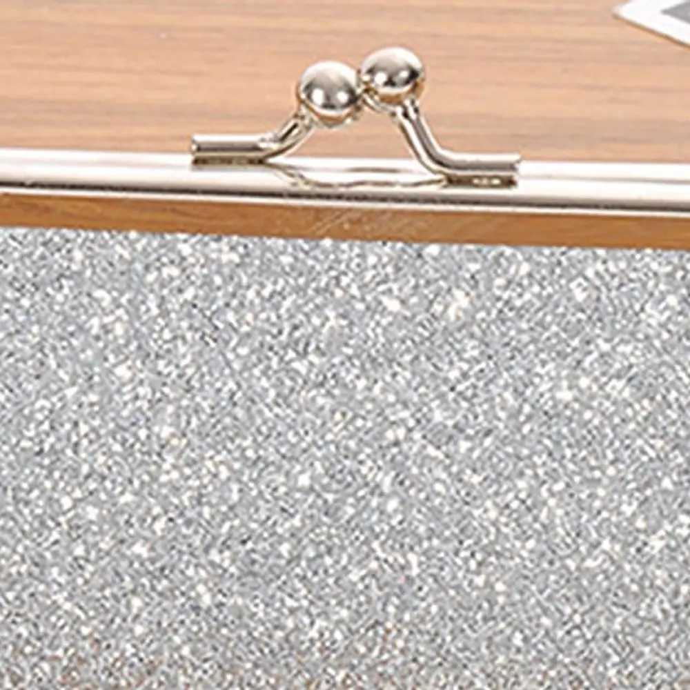 New Arrival Womens Sparkly Glitter Party Wedding Purse Shoulder Bag Evening Bag Clutch Purse Handbag T250227