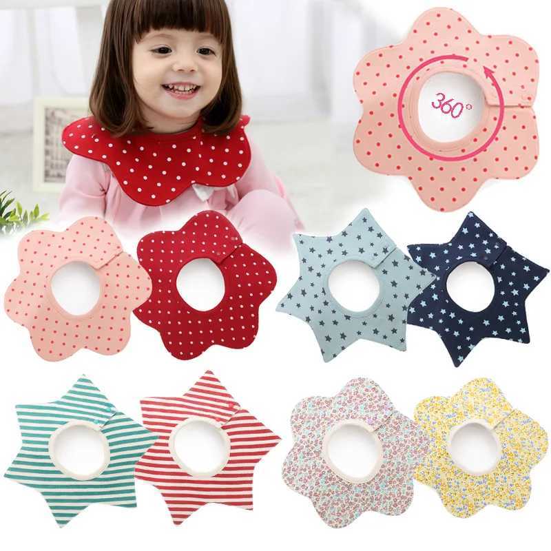 Bibs Burp Cloths 4 Layers Cotton Baby Waterproof Bibs Infants Floral Print Feeding Saliva Towel Newborn Toddler Soft Burp Cloth For Cute Kid BibL4812