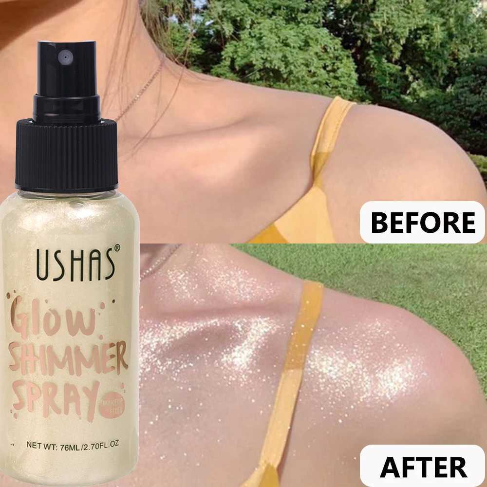 Body Glow Liquid Highlight 4 Colors Facial and Leg Contour Bright Illuminator Highlight Sparkling Mist Highlight Amazing Makeup W240812