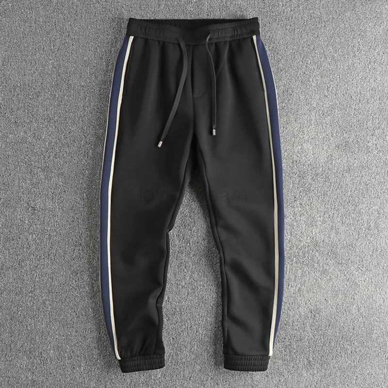 Fashion Side Stripe Stitching Design Sense Casual Sweatpants Mens All-Match Fashion Slim Fit Sports Jogger PantsXJ240813