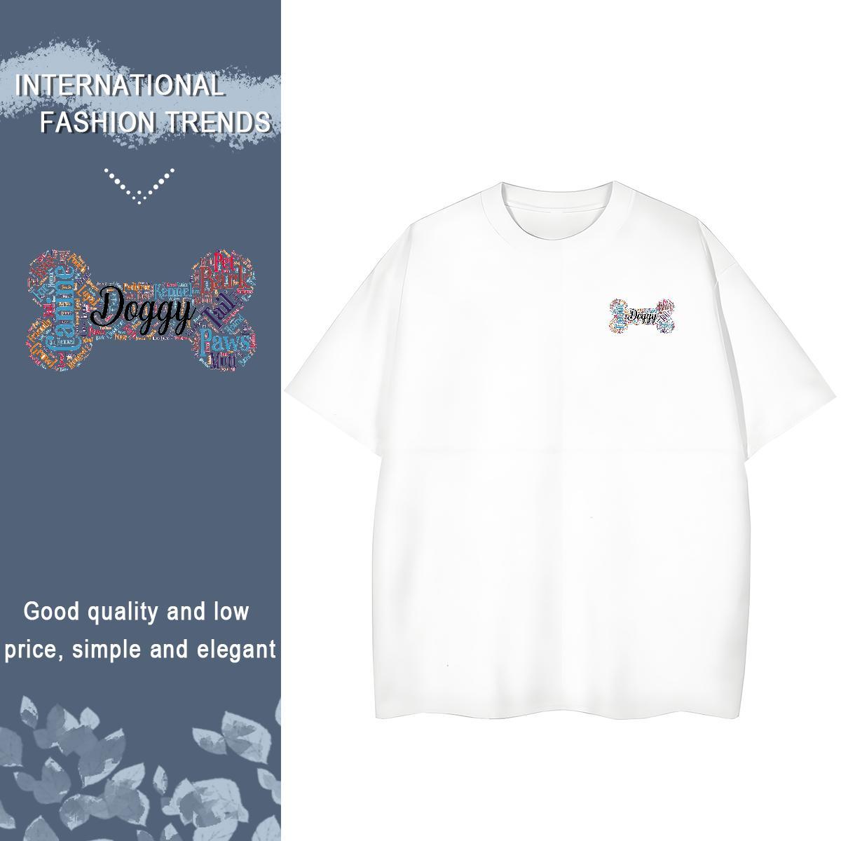 Mens T Shirts 230g Pure Cotton Hip Hop Breathable Soft DIY Anime Tshirts Brand Free Shipping Tops