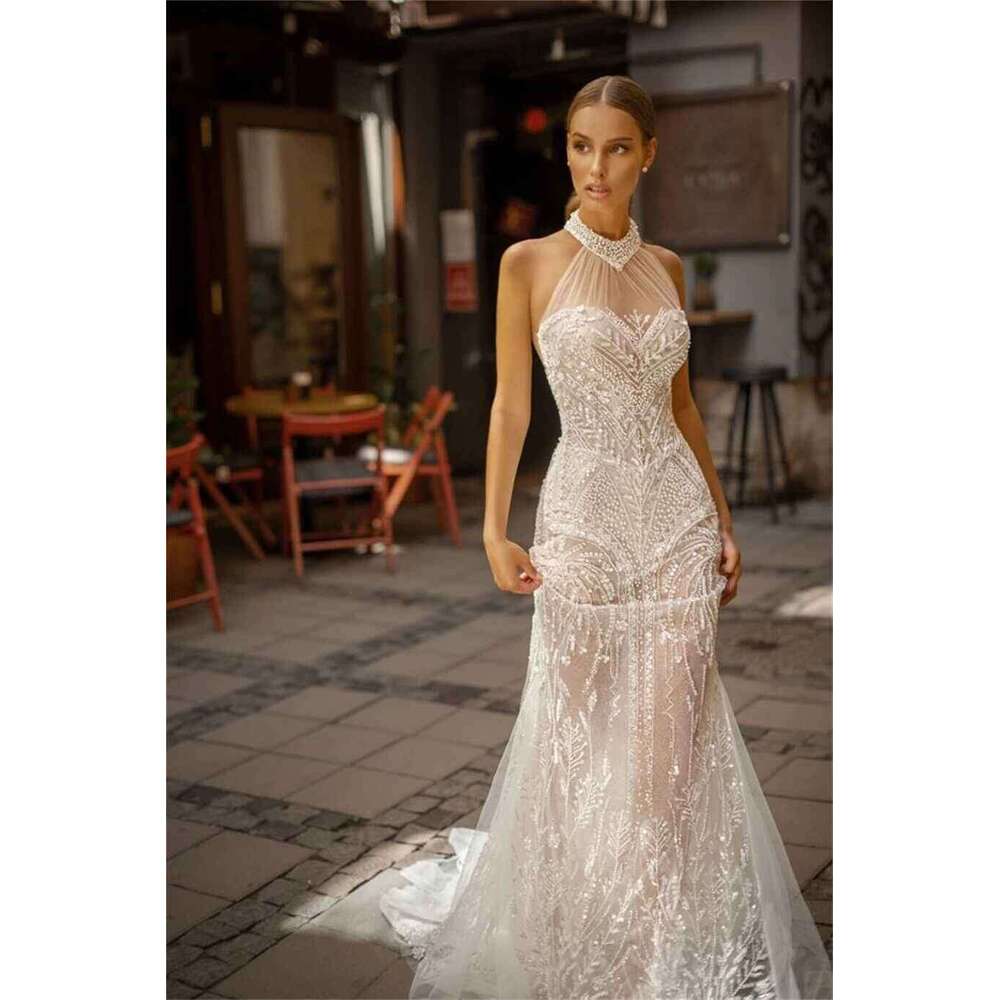 Simple Sheath Gown Wedding Dresses Long Sleeves Lace Beading Bridal Gowns Big Custom Size Colour vestidos de novia
