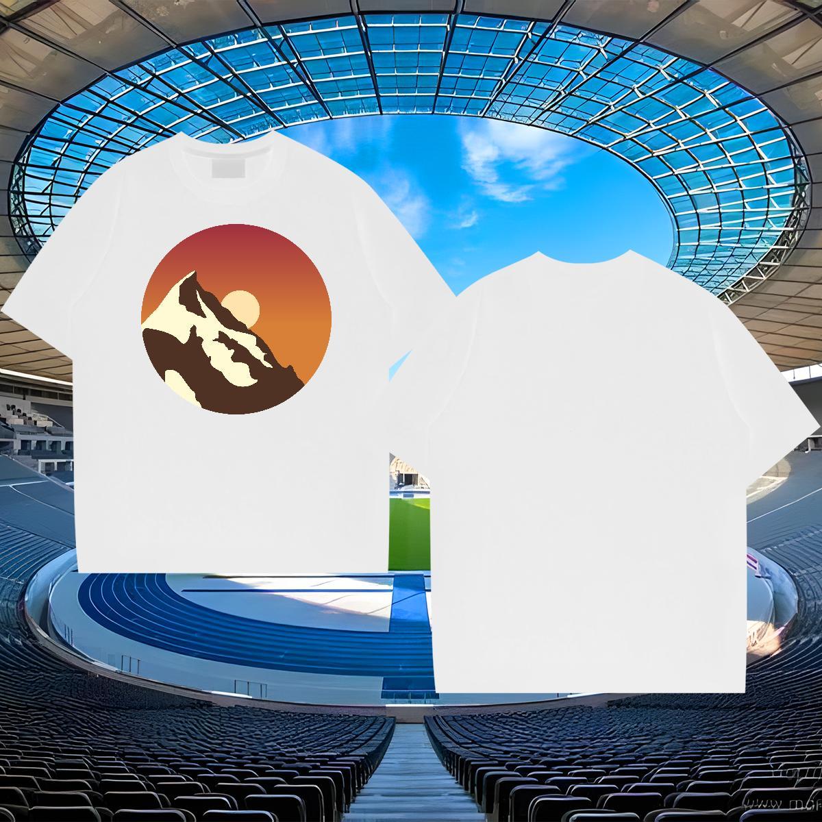 Loose Fit Tshirts Street Wear 230g Pure Cotton Anime Breathable sky Mens T Shirts Stylist Clothings