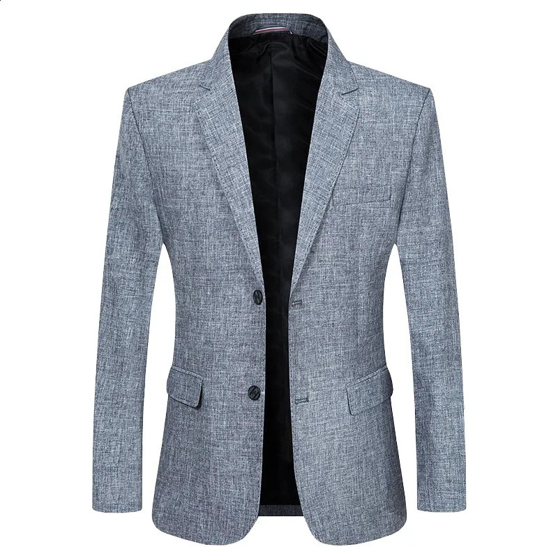 Mens thin jacket fashion mens business casual suit Coats highquality spring ultrathin 4XL 240812