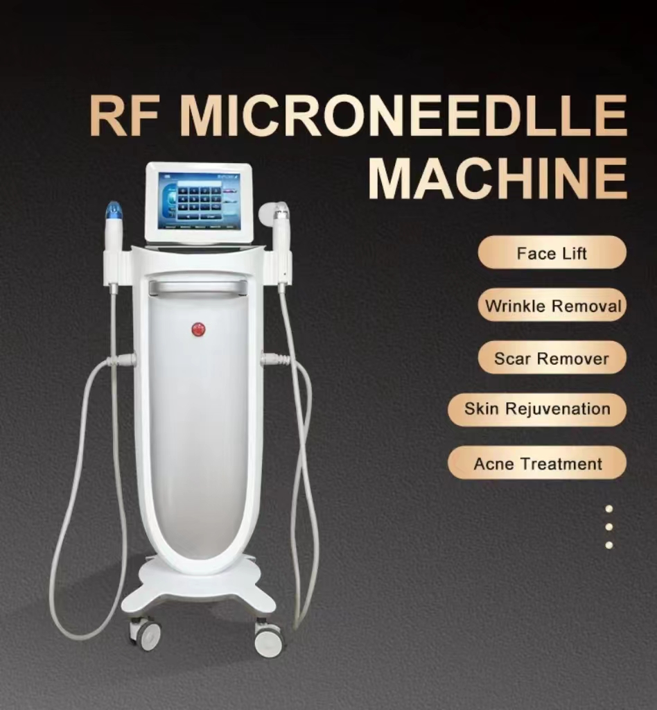 Fractional RF Micro Needle Microneedle depth 8 fractional anti-aging face lift machine remove wrinkles skin tightening rf microneedle wrinkle removal