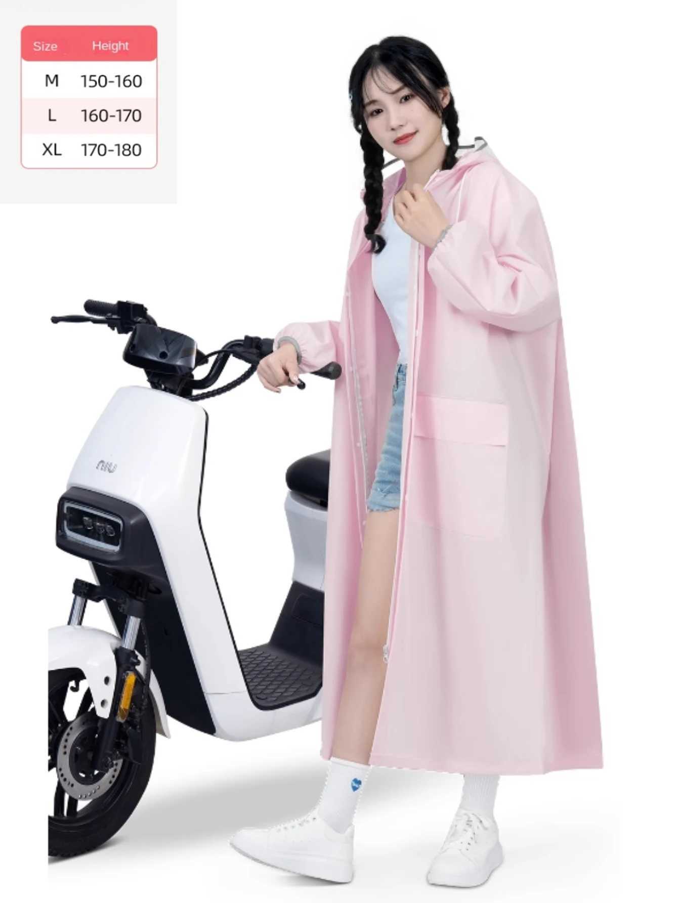 New Fashion Raincoat Women Long Rain Coat Poncho Ladies Waterproof Lengthen Raincoat Adults Windproof Rain wear Y240810