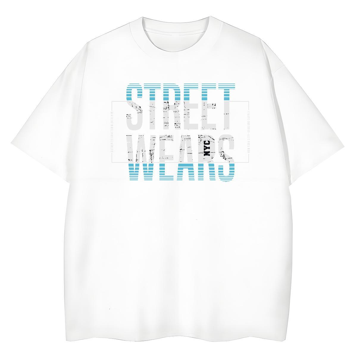 Classic Men Tshirts Daily Outfit 230g 100% Cotton Oversized 3XL 4XL Breathable Crew Neck letter Mens T Shirts Casual New Tee Shirt