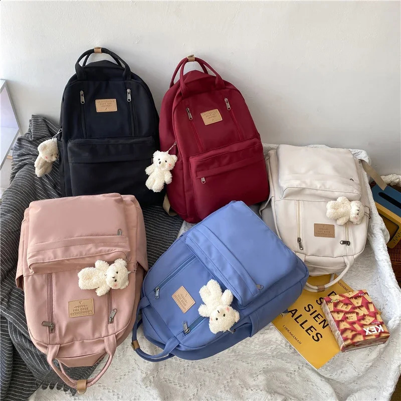 Multi functional womens backpack highquality youth waterproof suitable for teenagers girls and school shoulder bags 240813