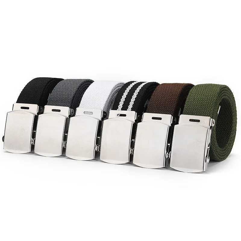 New fashion unisex military tactical belt jeans mens casual womens belt canvas 3.8cm woven belt Ceinture womens belt W240807