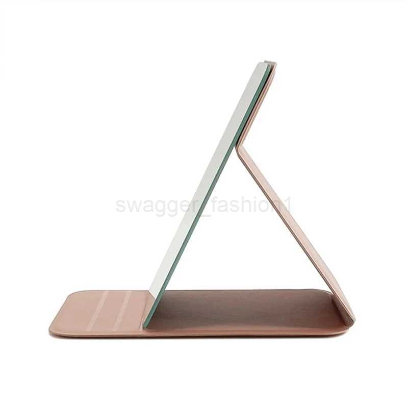 Woman MINI Folding Makeup Mirror High-quality Portable Pocket Makeup Mirror Single-side Creative Women Solid Color Handle DeskXJ240813