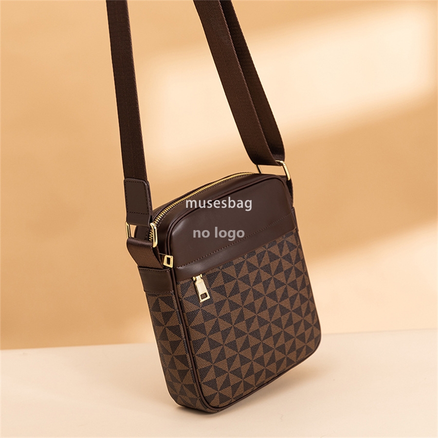 Cross-border explosive men's leather crossbody bag fashion vertical shoulder bag mobile wallet key bag everything small bag