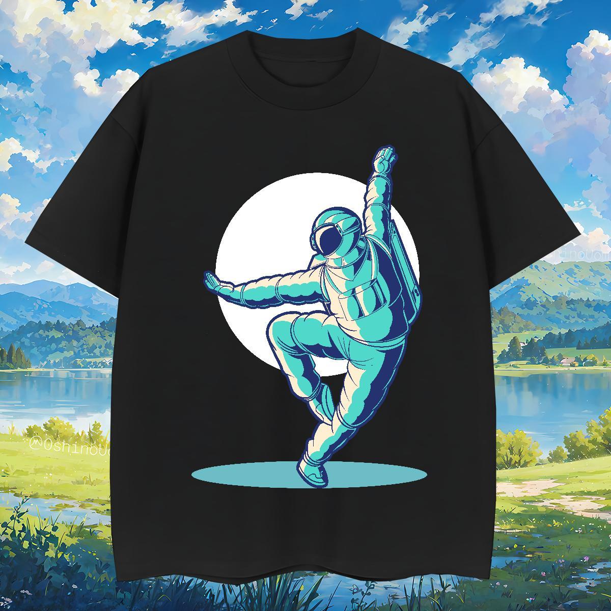 T-Shirts 230g Pure Cotton universe Outdoor Breathable Soft Anime Mens Tshirts Classic Casual Loose Fit Clothes