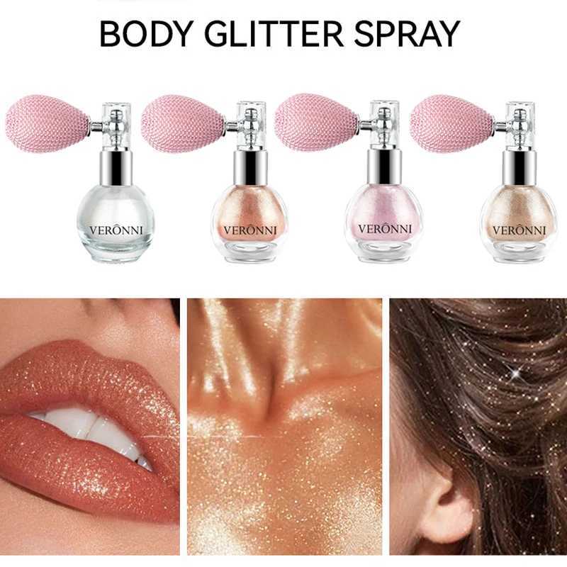 Glitter spray Highlighter Powder Diamond High Gloss Air Bag Powder perfume Shiny High Gloss Face Shaping Cosmetics W240812