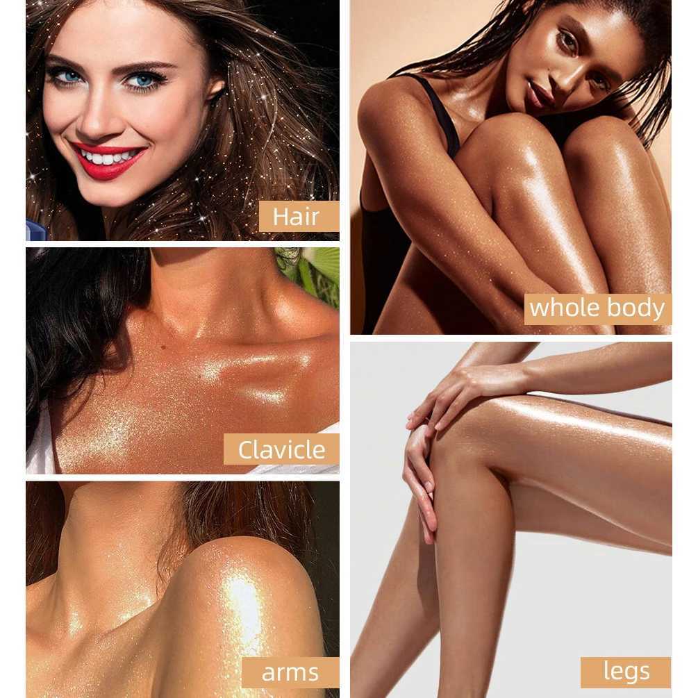 Fashion Highlander Powder Body Shining High Gloss Shining Powder Micro Light Shining Powder Facial Shining Makeup W240812