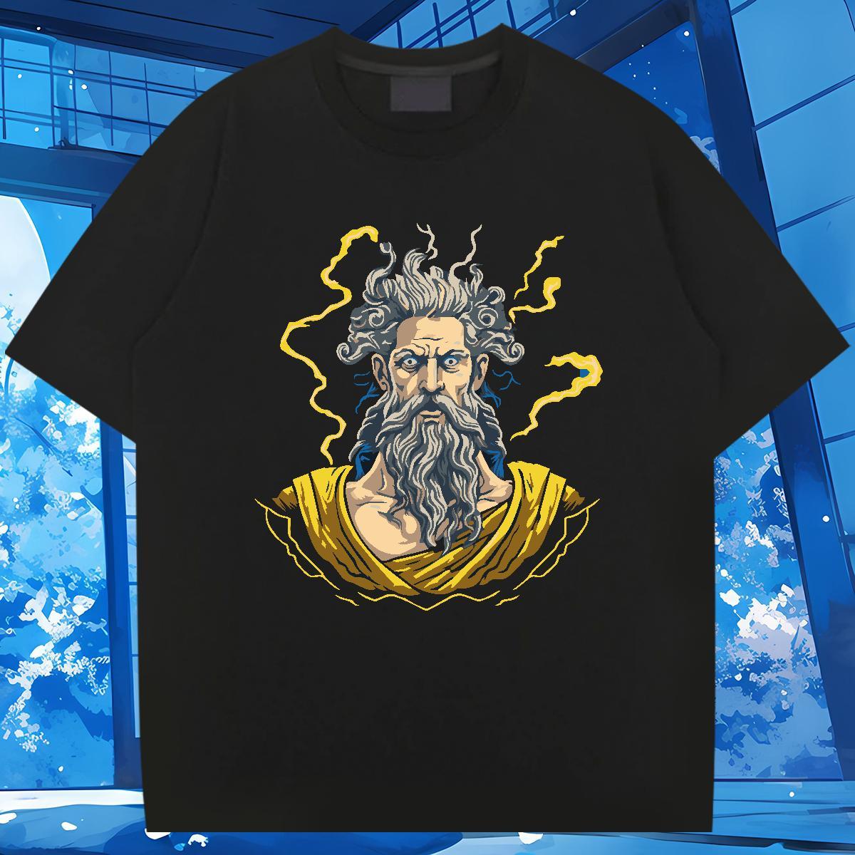 T Shirts Men 230g Cotton portrait Street Wear Breathable Soft Anime Men Tops Tees Classic Popular Tshirts
