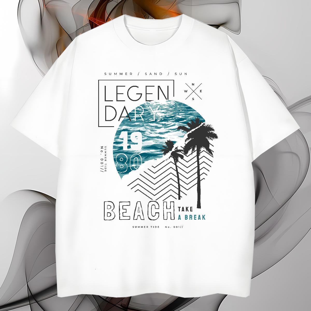 Mens T Shirts 230g 100% Cotton tree Outdoor Short Sleeve O-Neck Plus Size Cartoon Men Tees Factory Direct Soft Tops Shirt