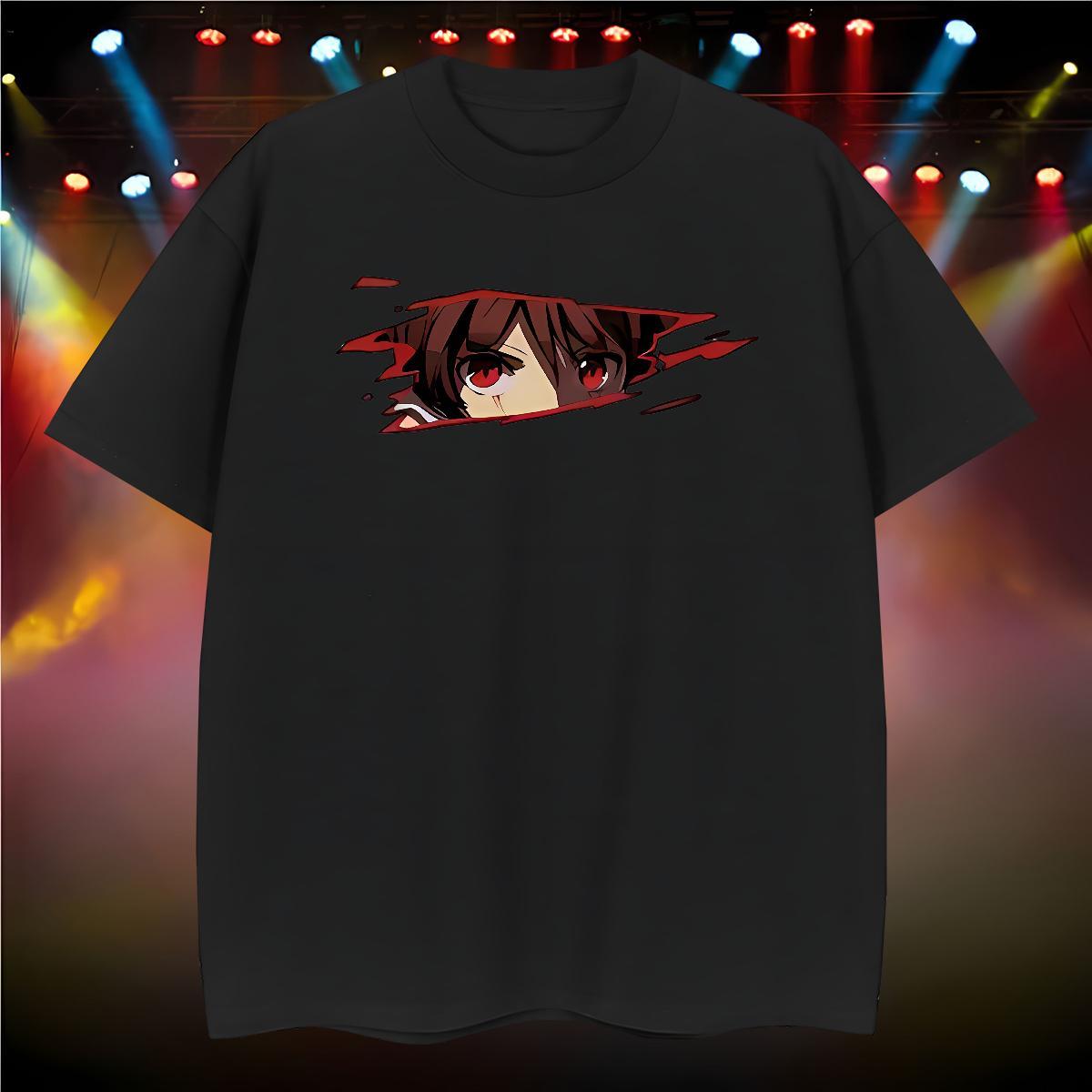 T-Shirts 100% Cotton 230g eyes Casual O Neck Short Sleeves Customized Tshirt for Man Woman Classic Casual Cool Tshirts