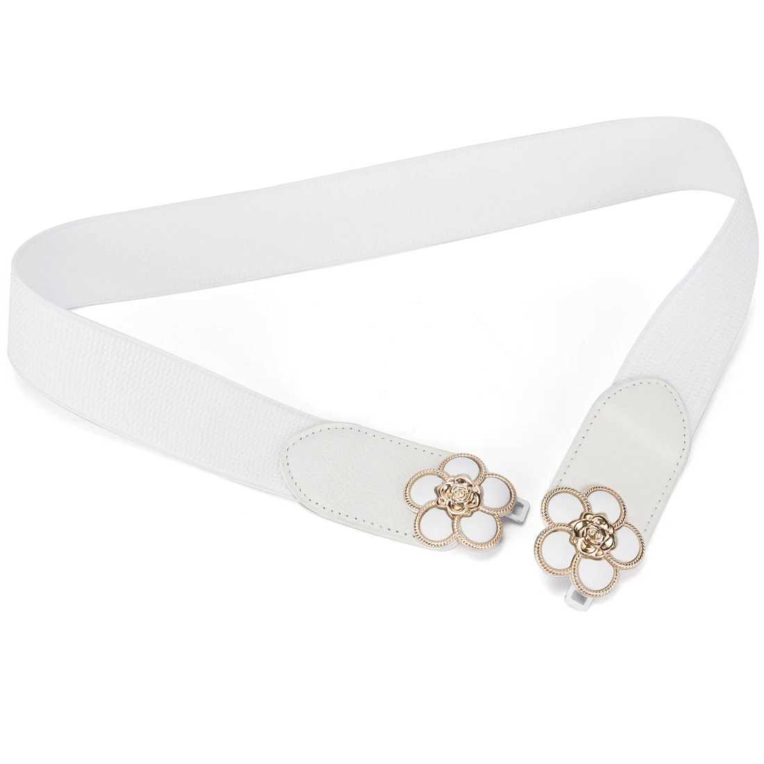 Fresh womens elastic band elastic classic plum blossom ring waist seal W240807
