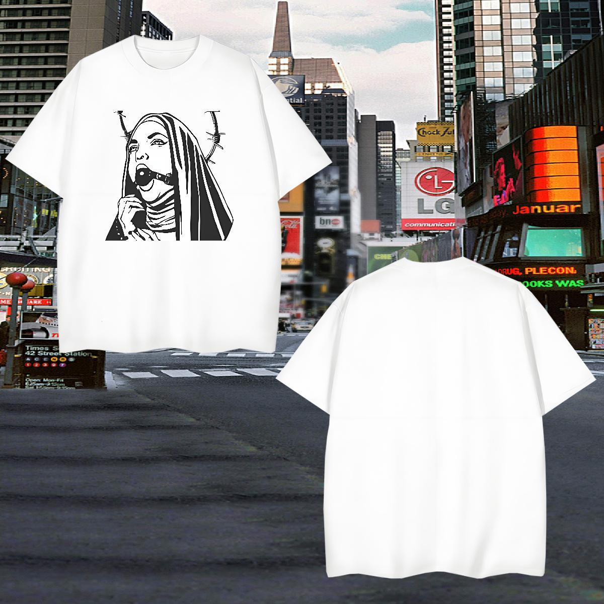 Mens T Shirts 230g Cotton nun Casual Daily Wear Breathable Custom Print Plus Size Men Tshirts Brand Unisex Tops Tees