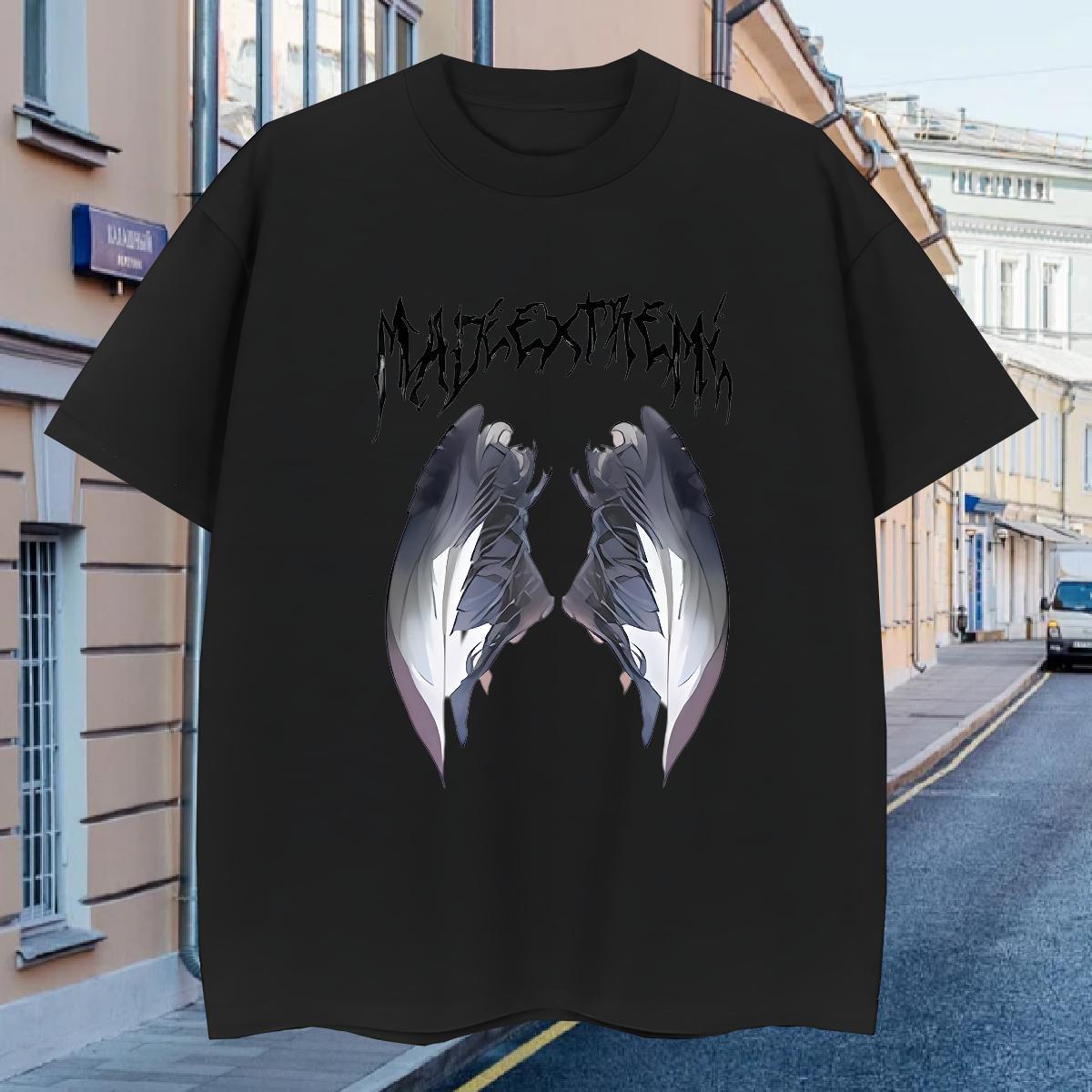 T shirt 100% Cotton 230g painting Street wear Hip Hop Crew Neck Breathable Cartoon Printing L-4XL Mens Tshirts Custom High Quality Polos