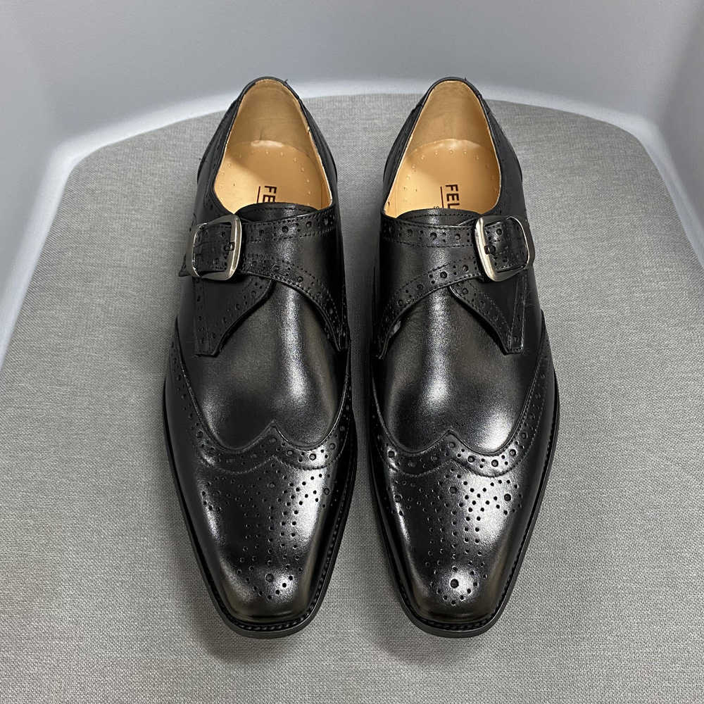 CMM Straight Summer Mens Business Leather Shoes Bullock Carved Cowhide Mens Shoes Overshoot Formal Dress Single Shoes