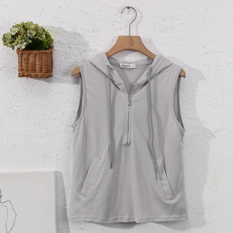 100% Cotton WomenS Sweatshirt Casual Zip Up Hoodie Streetwear Pullover WomenS Clothing 240812