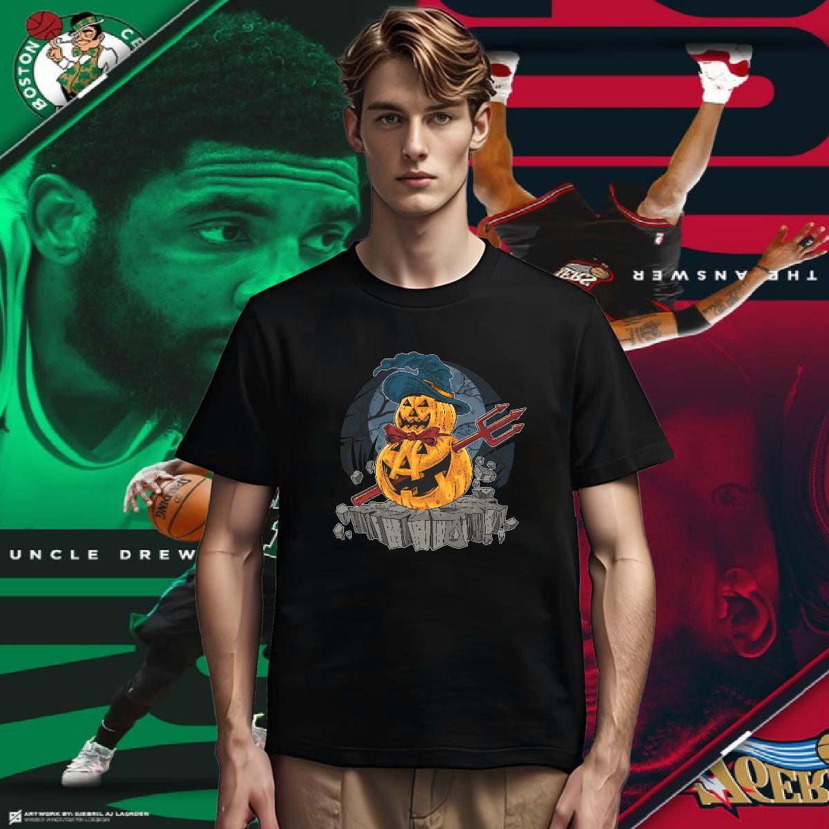 T Shirt For Man 230g 100% Cotton Halloween Street Casual Round Neck Short Sleeve Plus Size Custom Mens Tshirts 2024 High Quality Clothings