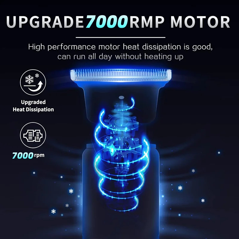 Professional Electric Shaver for Men Razor for Men Mower Beard Trimmer Barber Shaving Machine T9 Hair Clipper Drop 240812