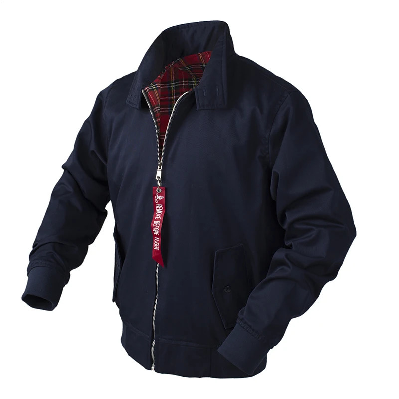 Chamarras Para Hombre European Solid Classic Retro Vintage Bomber Jacket Men Windbreaker Streetwear Trendy Coats 240824