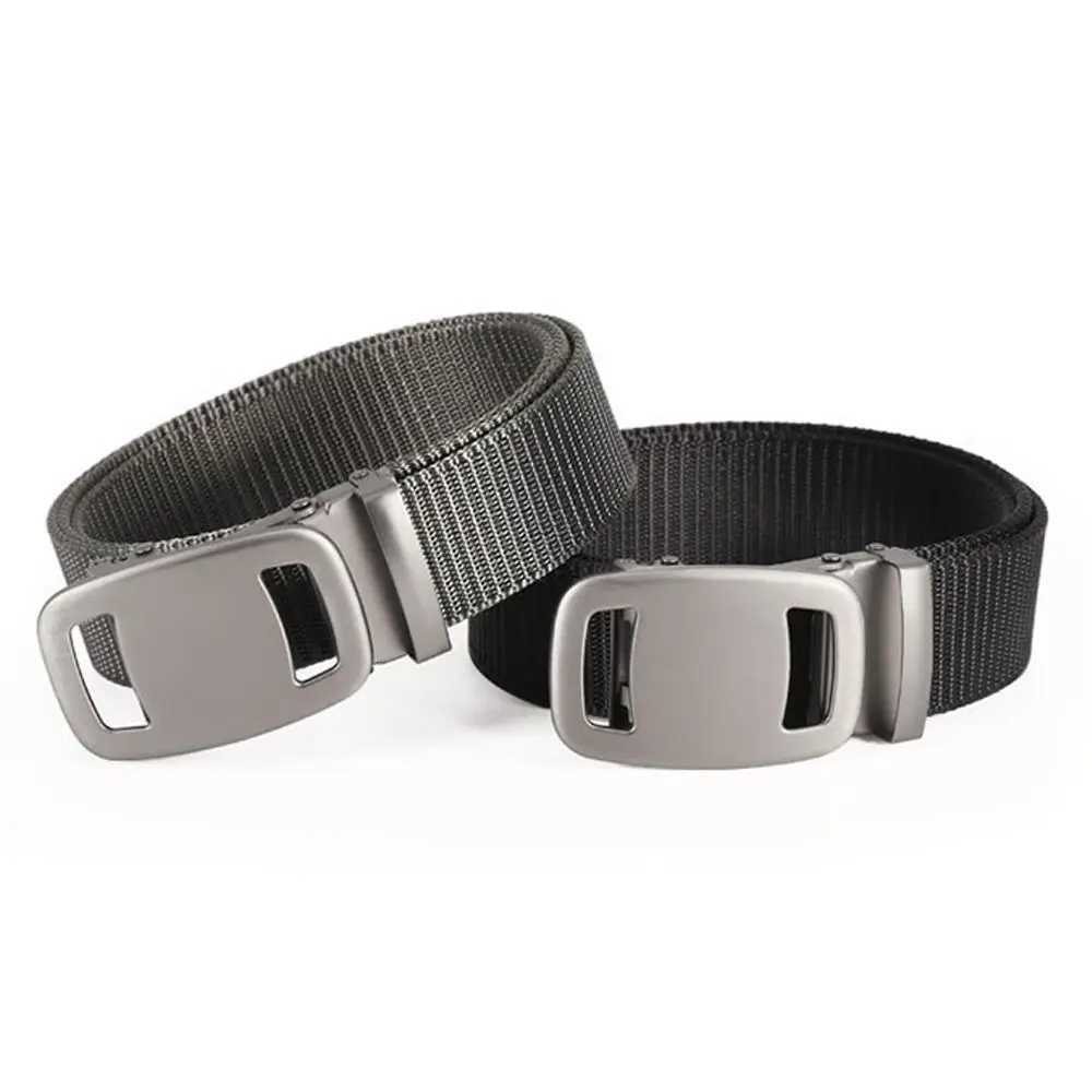 Mens luxury brand high-quality canvas strap mens automatic buckle strap business casual fashionable jeans strap W240807