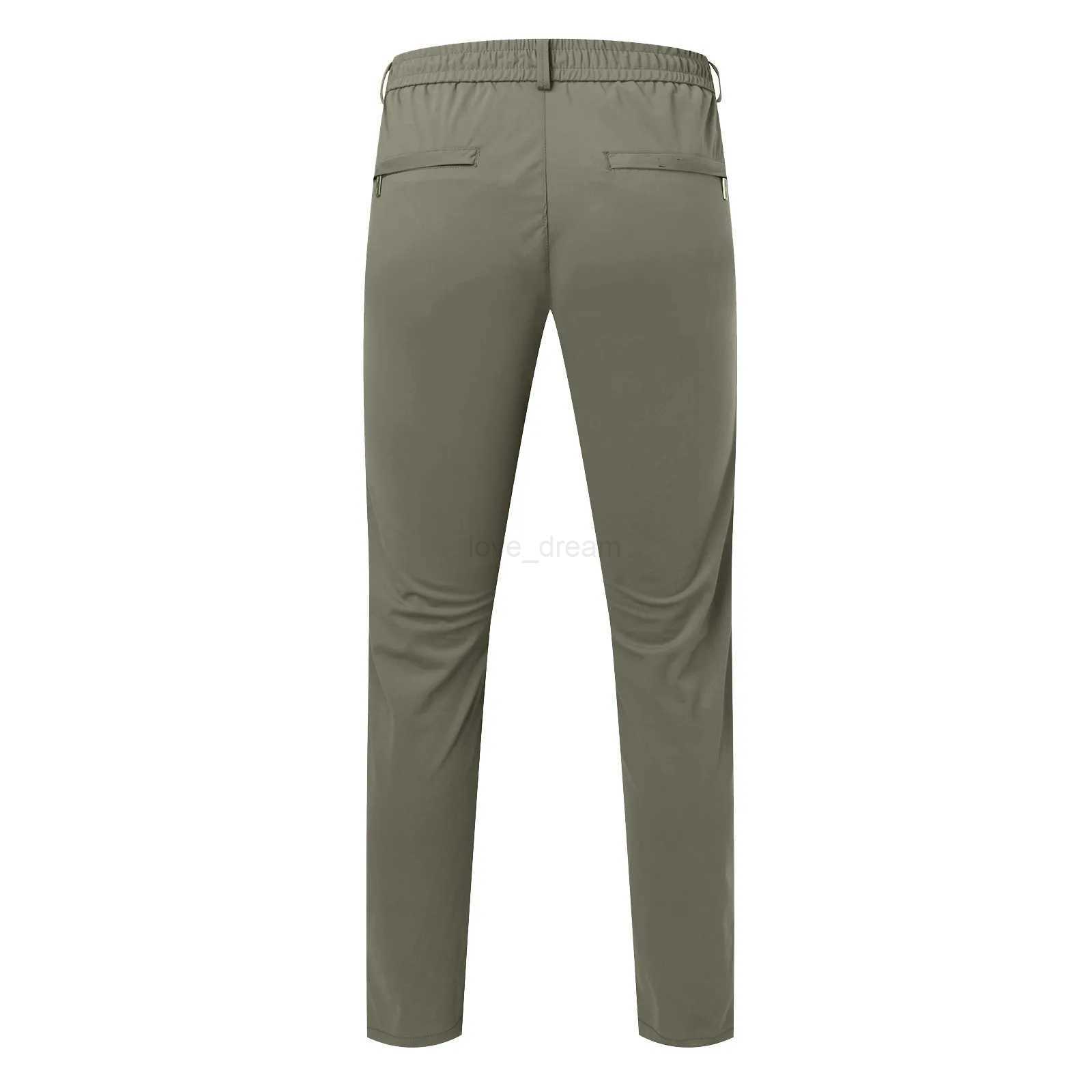 Mens Stretch Fitness Pants Mens Solid High Streetwear Pants Straight Pant Mens Trousers Fashion Casual Pants For JoggersXJ240813