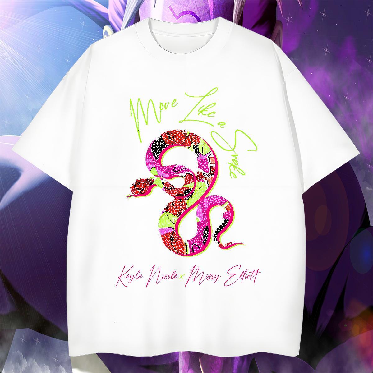 Unisex Couples T Shirts Street 230g Pure Cotton DIY Printed Breathable Short Sleeve snake Men T Shirts 2024 DIY Polos