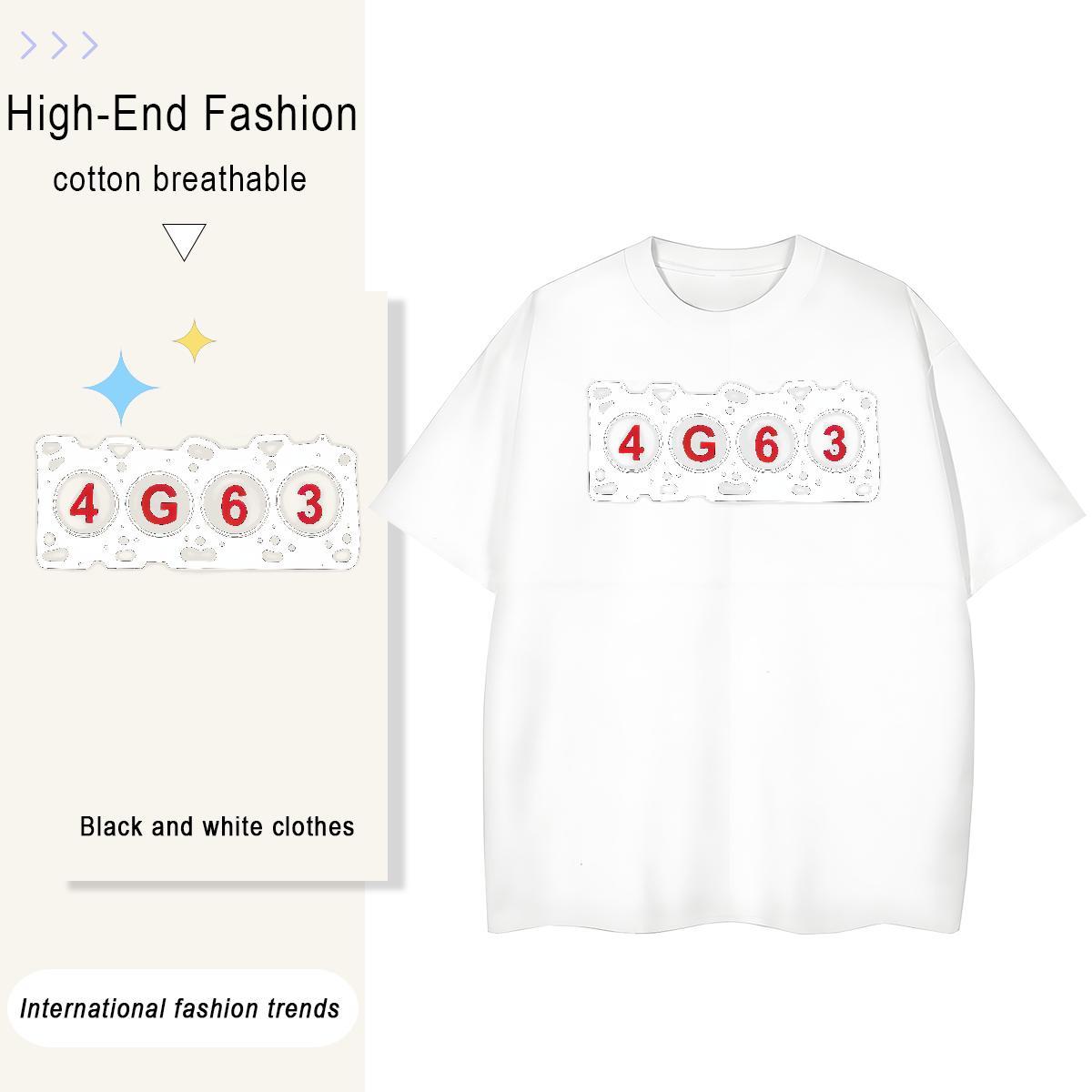 Cool Men Clothes T-Shirt Spring Summer 230g Cotton Cartoon Print Short Sleeve Soft letter Mens T Shirts DIY Customized Tee Shirt