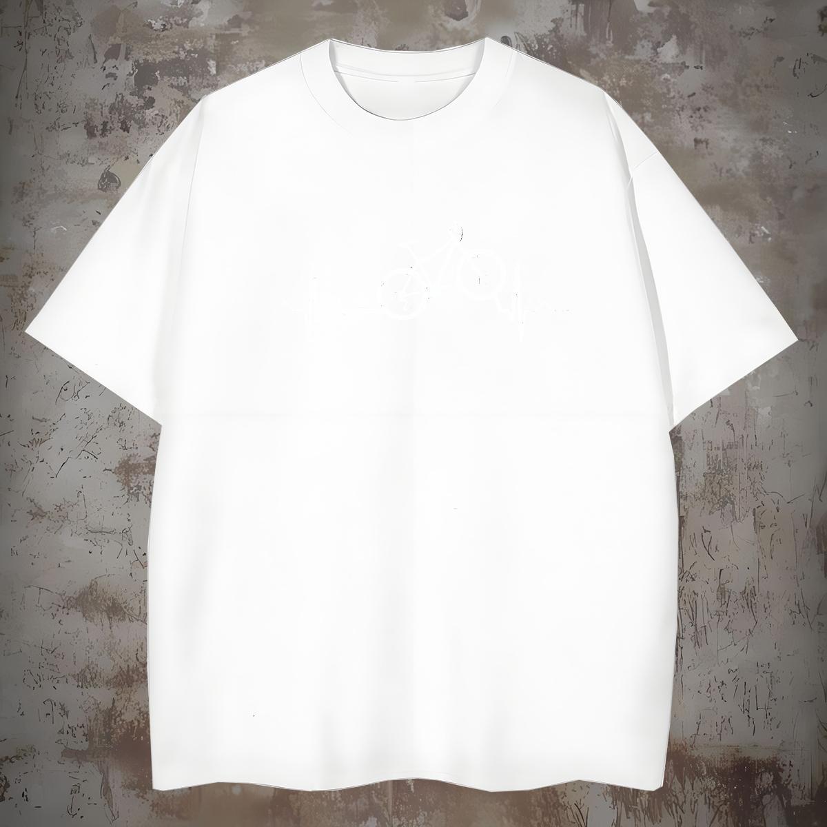 Comfortable letter T-Shirts Street Casual Tshirt for Man Woman 230g Pure Cotton 2024 Designer O-Neck Short Sleeve Anime Clothings
