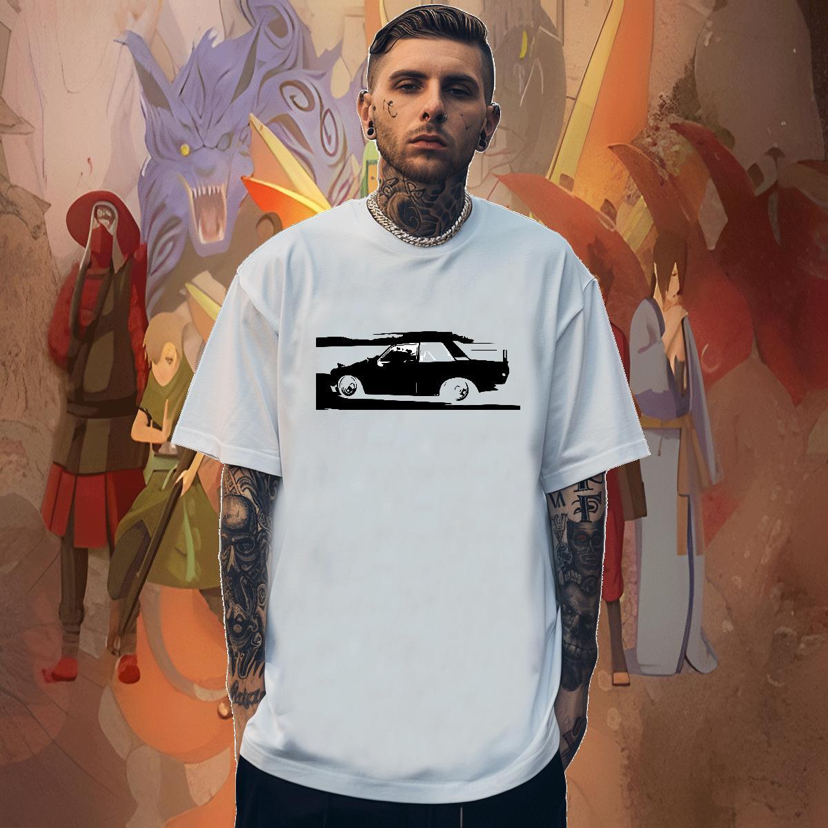 Cool Design Couples T Shirts Anime Printing Street 100% Cotton 230g Custom Print Oversized Short Sleeve Soft car Men T Shirts New Arrival Tops