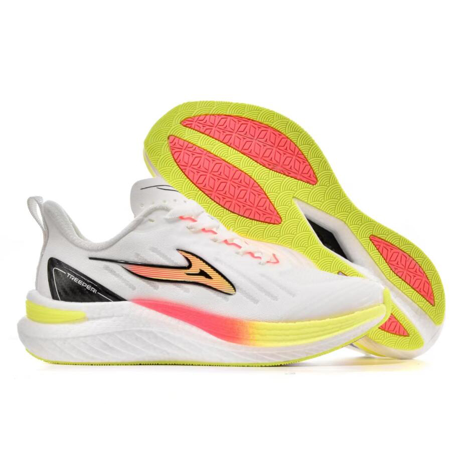 TREEPERI Wave Maker Carbon fibre Speed Running Shoes men white blue designer shoes women peach green yellow outdoor sneakers mens womens athletic trai