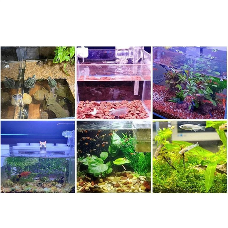 Aquarium Fish Led Light Clip on Small Grow Light Rotatable Landscape Lamps 240812