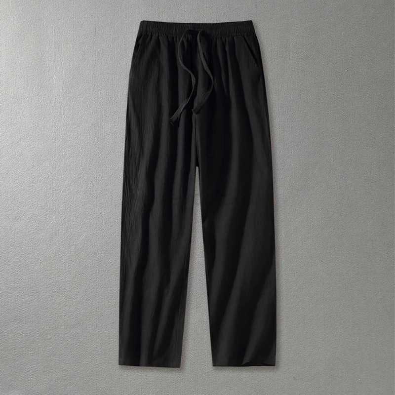 Male Plus Size Loose Pants Men Pants Summer Mens Cotton Big Sizes Wide Leg Linen Pant Oversized Jogger Trousers Large Size 9XLXJ240813