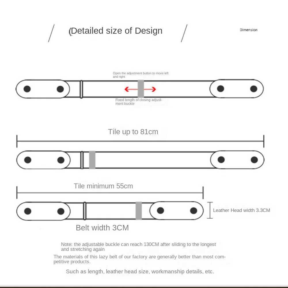Lazy traceless stamped straps womens summer decorative jeans trendy womens waist belts elastic invisible straps W240807
