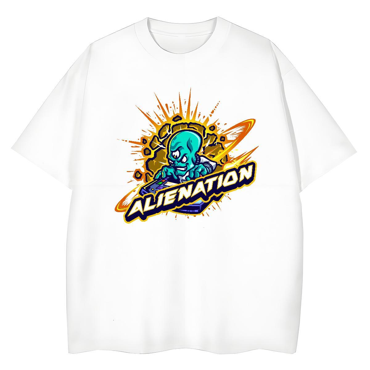 Free Shipping Men Tees Sports Casual 230g Cotton Plus Size Cartoon Short Sleeve O-Neck ET T-Shirts for Men New Designer Wear